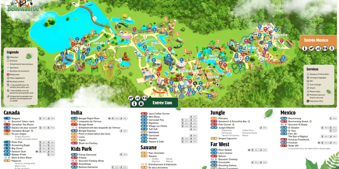 Plan Bellewaerde : organiser sa visite facilement